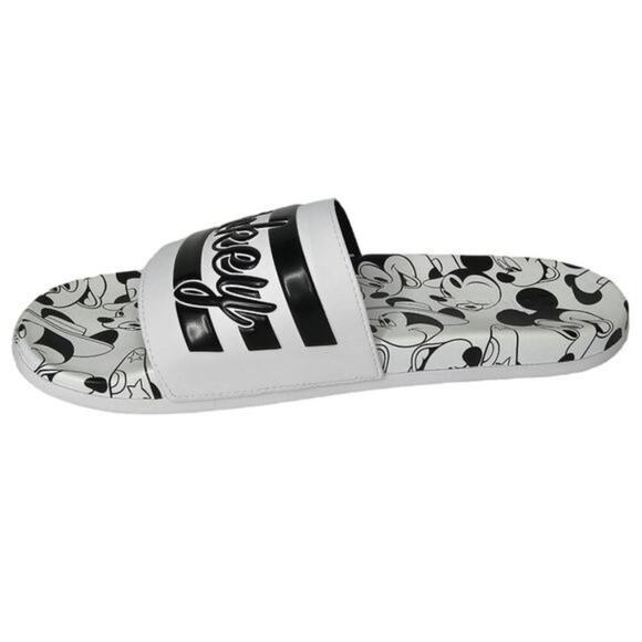 NWT Adidas Slides Mens Size 12 Disney Mickey Mouse Adilette Comfort Black White main image 10